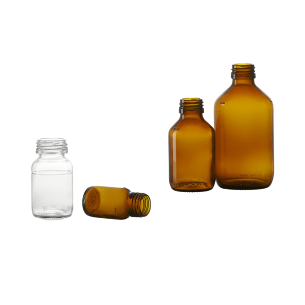 Round Syrup Bottles